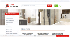 Desktop Screenshot of levna-koupelna.cz